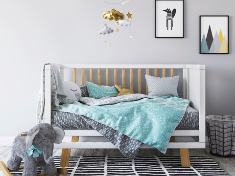  Adairs Baby BonBon 婴儿房套装3d模型 