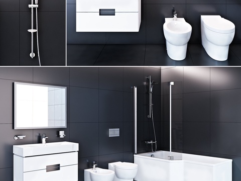  雅各布·德拉丰卫浴套装3d模型 