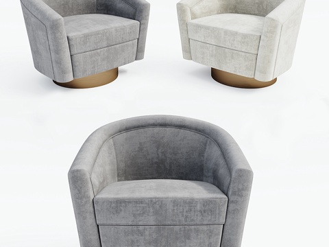  艾克霍兹_旋转椅卡特尼3d模型 