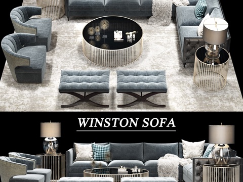  沙发与椅子公司_休闲椅3d模型 