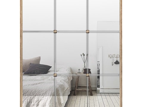  窗格倒影 现代壁镜 PG3d模型 