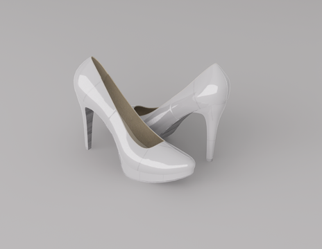  高跟鞋su模型 