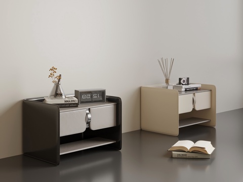 现代床头柜su模型