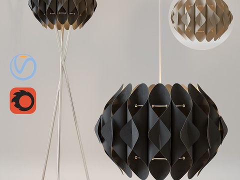  AZZARDO RUBEN 吊灯与落地灯3d模型 