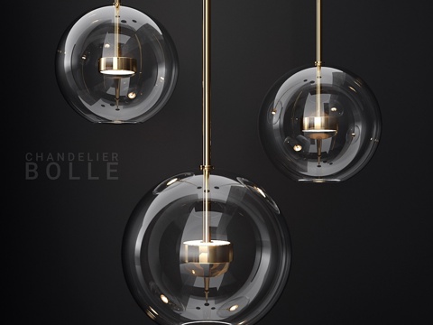  Giopato &amp; Coombes Bolle 1 透明金泡3d模型 