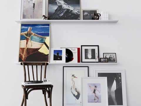  装饰套装3d模型 