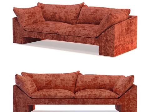  日落沙发3d模型 