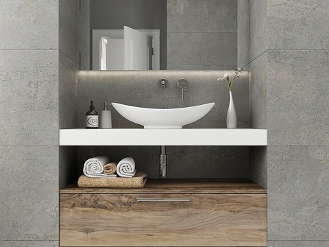  浴室家具与装饰 73d模型 