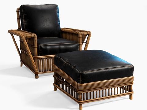  Palecek 总统椅 编号77653d模型 