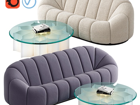  皮埃尔·波兰阿尔法沙发3d模型 