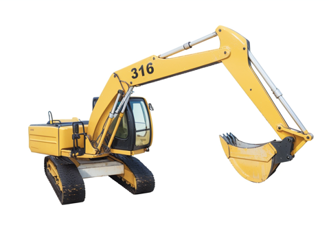  挖掘工程车su模型 