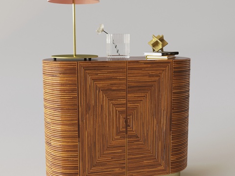  阿瓦隆藤编吧台3d模型 