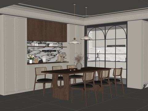  客厅 茶几 茶室 卫生间 餐厅 茶桌组合 茶台 工装 厨房su模型 