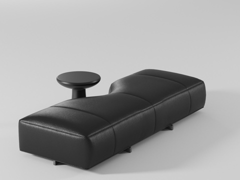  现代皮革沙发3d模型 