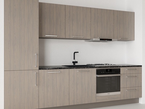  模块化厨房3d模型 