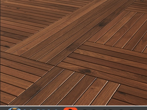  Listone Giordano品牌Quadrone木质地板3d模型 