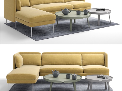  Bloke左扶手躺椅沙发3d模型 