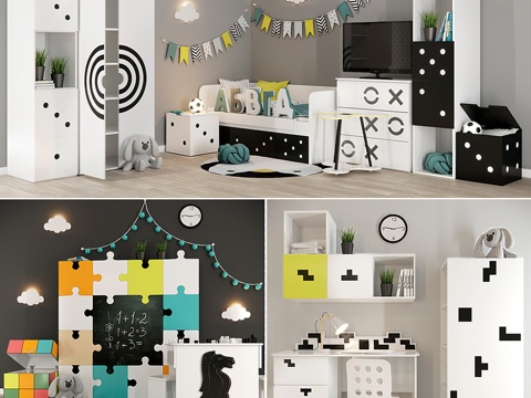  儿童家具Prolonga3d模型 