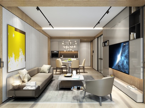 轻奢别墅 样板间 最新全套施工图 效果图合集cad施工图