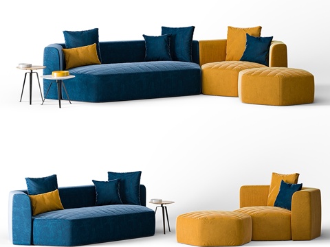  Bonaldo Panorama沙发3d模型 