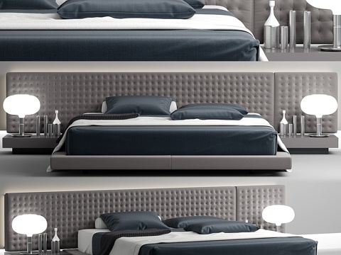  Busnelli VALENCIA床3d模型 