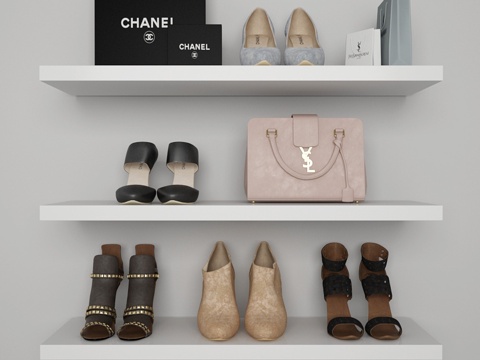  女鞋套装 I 女鞋3d模型 