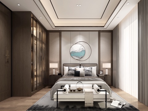  轻奢别墅 样板间 最新全套施工图 效果图合集cad施工图 