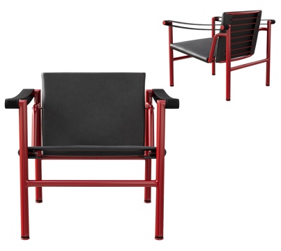  CASSINA 现代 休闲椅 勒柯布西耶 LC1休闲椅3d模型 