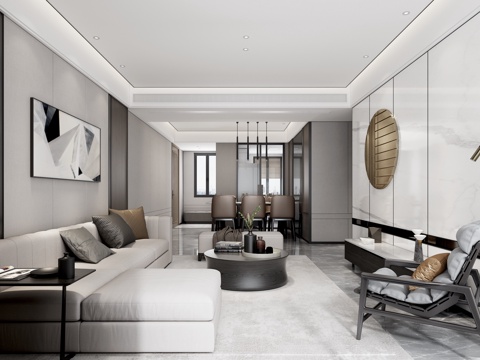 轻奢别墅 样板间 最新全套施工图 效果图合集cad施工图