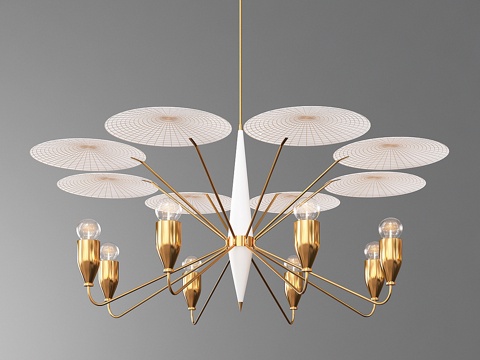  Peggy现代吊灯3d模型 