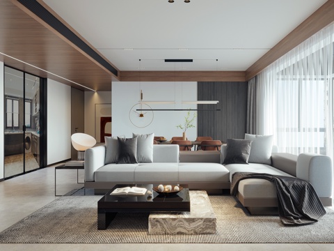  轻奢别墅 样板间 最新全套施工图 效果图合集cad施工图 