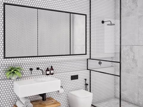  浴室套装33d模型 