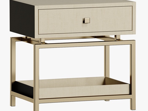  Jamni雷克萨斯舱式床头柜3d模型 