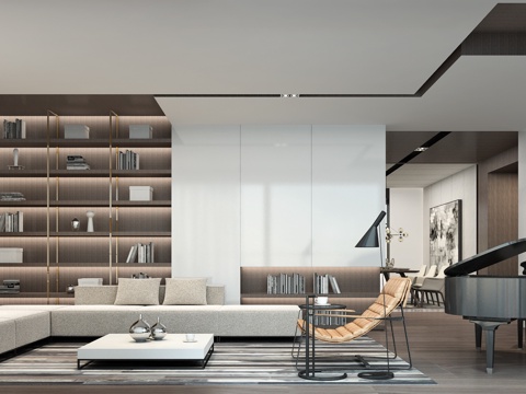  轻奢别墅 样板间 最新全套施工图 效果图合集cad施工图 