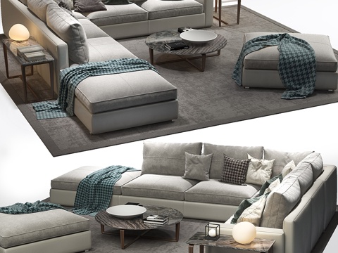  Poltrona Frau套装0013d模型 