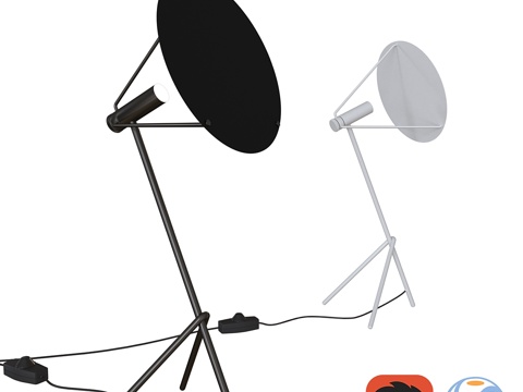  Powell LED台灯3d模型 