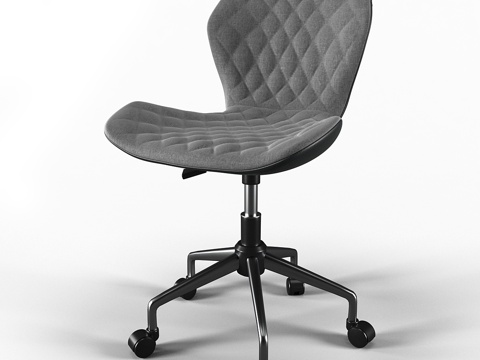  办公椅13 - 豪华现代无扶手办公椅3d模型 
