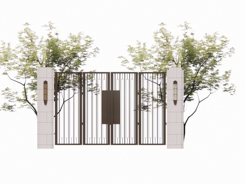  室内造景 庭院灯 草坪灯 庭院门 阳光房 门 微景观 屋顶花su模型 