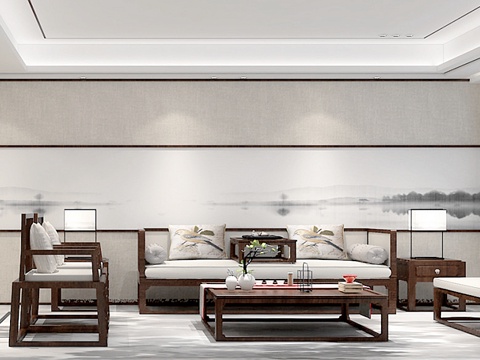  轻奢别墅 样板间 最新全套施工图 效果图合集cad施工图 