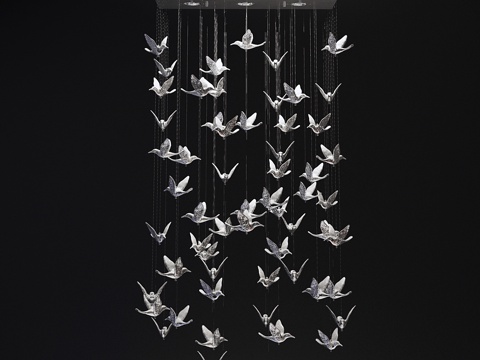  KARE设计。飞鸟吊灯3d模型 