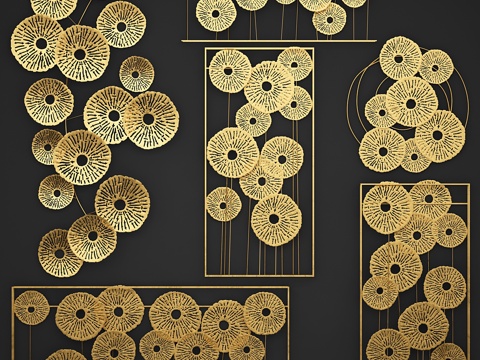  墙面装饰系列1. 墙饰3d模型 