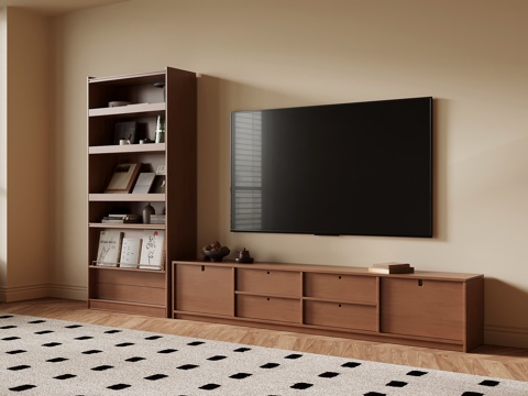 中古风浴室柜su模型