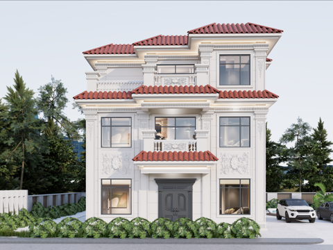 欧式别墅cad施工图cad施工图