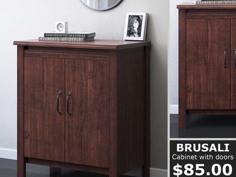  宜家BRUSALI带门柜3d模型 