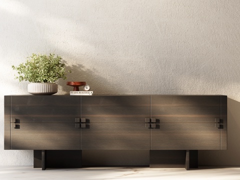  现代意式玄关柜 现代意式边柜 现代意式装饰柜 现代意式斗柜3d模型 