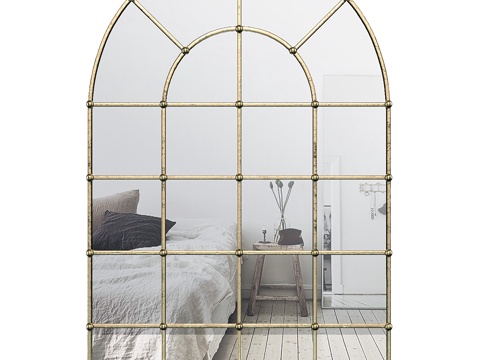  金属拱窗壁镜 OAWY85703d模型 