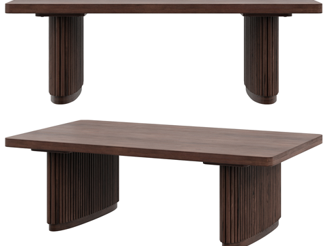  北欧简约餐桌 餐桌 简约餐桌 餐厅桌子3d模型 