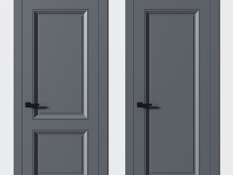  现代室内单开门3d模型 