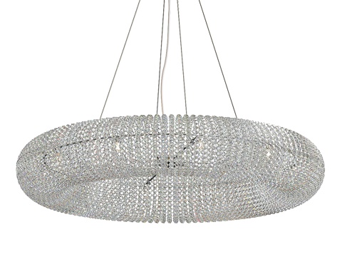  水晶光环吊灯413d模型 