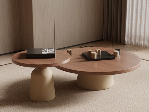 中古风茶几su模型